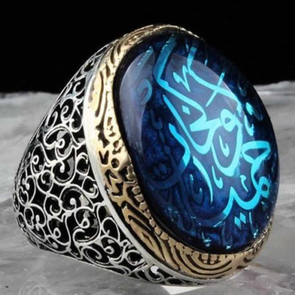 Customizable Elegant Silver Handmade Mens Ring Main image