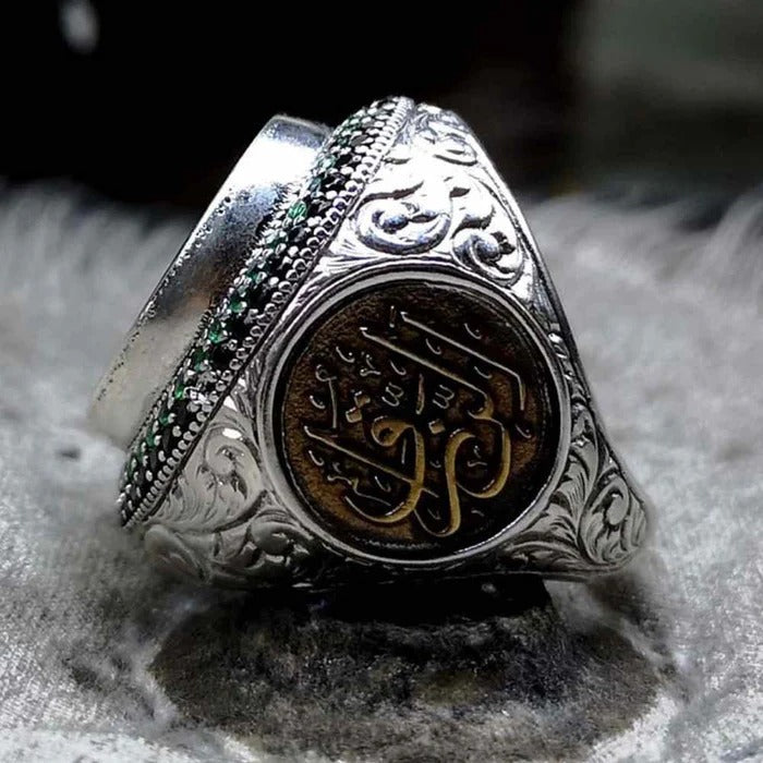 Customizable Seal of Solomon Silver Mens Ring Secondary image