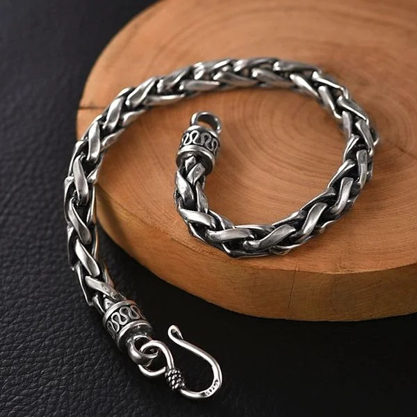 Sterling Silver Handmade Twisted Rope Bracelet Main image