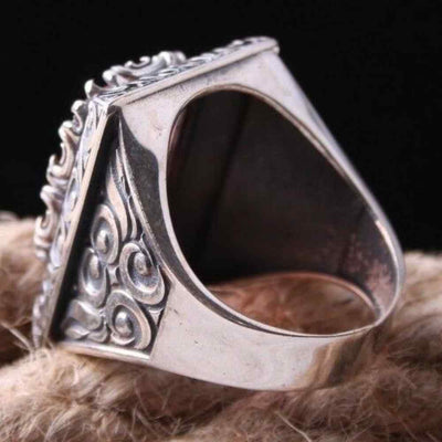 Mens SilverOriginal Alexandrite Stone Color Changing Ring Secondary image