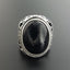 Silver Black Onyx Ring for Men NS3 IS1 IS2
